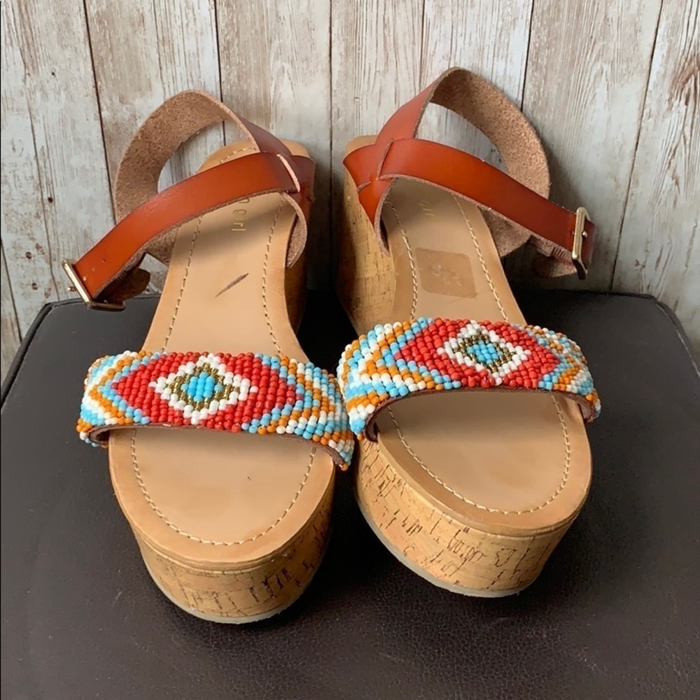 MADDEN Girl 8.5 Beaded Wedges - Picture 2 of 5